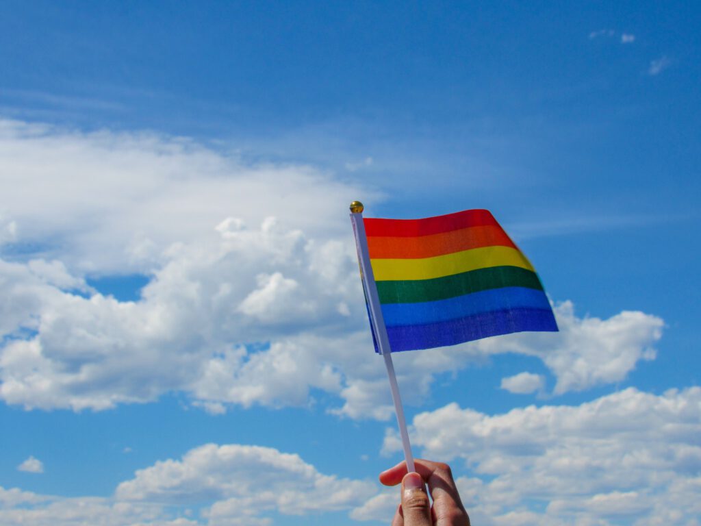 A flag of pride month